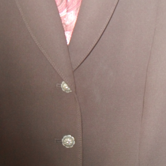 Tahari Arthur S Levine Plum Suit Jacket - Picture 6 of 8